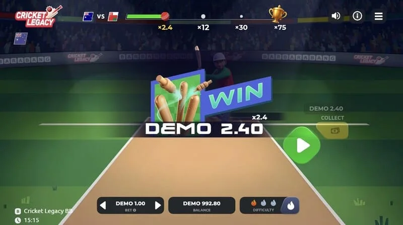 Cricket Legacy BB ชนะ